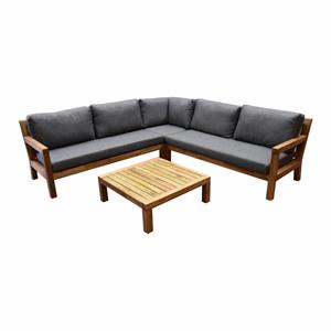 AVH-Outdoor Harby hoek loungeset 4-delig teaklook