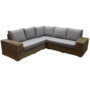 AVH-Outdoor Otava hoek loungeset 3-delig naturel rotan