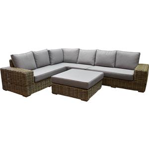 AVH-Outdoor Otava hoek loungeset 5-delig naturel rotan