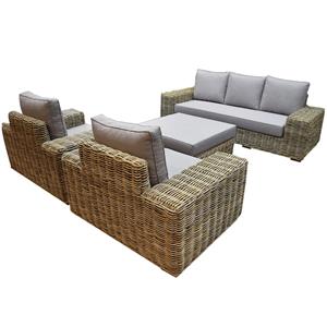 AVH-Outdoor Otava stoel bank loungeset 4-delig naturel rotan