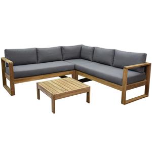 AVH-Outdoor Dubai hoek loungeset 4 delig teak