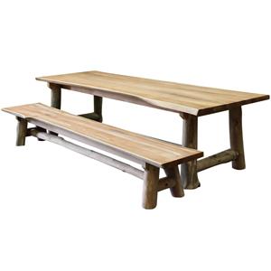 AVH-Outdoor Pearl dining tuinset 300x100xH77,5 teak 2 delig