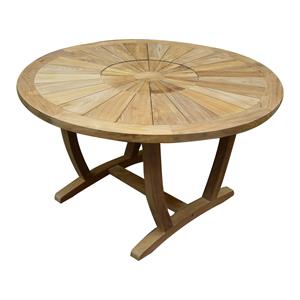 AVH-Outdoor Lima dining tuintafel 130 cm rond teakhout