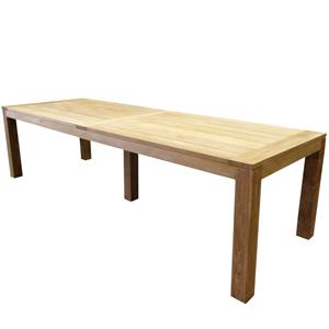 AVH-Outdoor Krista dining tuintafel 300x100xH77,5 cm - poten 10 cm teak