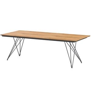 4 Seasons Outdoor Tampa dining tuintafel 220x95xH75 cm rvs teak 