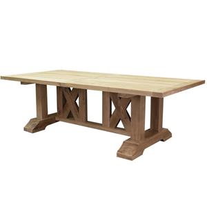 AVH-Outdoor Antigua dining tuintafel 250x120xH77 cm teak gekruist