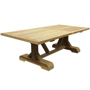 AVH-Outdoor Antigua dining tuintafel 250x120xH77 cm teak geschoord