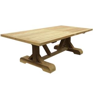 AVH-Outdoor Antigua dining tuintafel 300x120xH77 cm teak geschoord