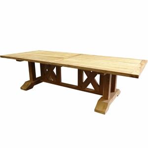 AVH-Outdoor Antigua dining tuintafel 300x120xH77 cm teak gekruist