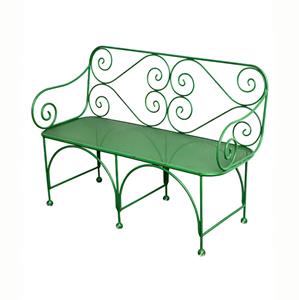 Gartentraum.de Elegante antik Garten Sitzbank aus Gusseisen - Milaine / weiß / 160x48x90cm