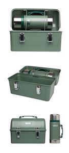 STANLEY Lunchbox »Classic Lunch Box 9,4 Liter Hammertone Green«, Stahl, Edelstahl Outdoor Brotdose