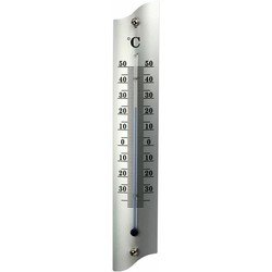 Talen Tools Talentools thermometer buiten - metaal - 22 cm - Buitenthermometers
