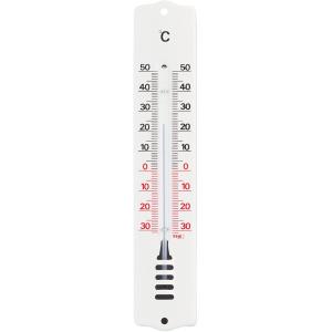 Express Buitenthermometer metaal wit 20.4 cm