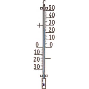 Express Buitenthermometer metaal koperkleurig 41 cm