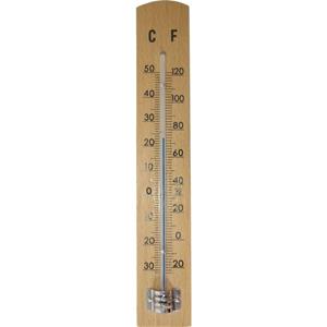 Hendrik Jan Thermometer Buiten - Beukenhout - 20 Cm - Buitenthermometers