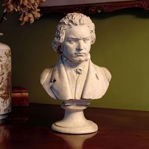 Gartentraum.de Stilvolle Büste aus Steinguss von Ludwig van Beethoven - Ludwig / Tyrolia