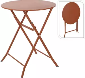 Koopman International BISTROTAFEL ROND 60CM - TERRACOTTA