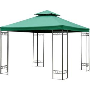 Sunny Vervangend dak voor metalen paviljoen 3x3m groen
