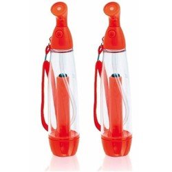 2x stuks waterverstuiver Rood