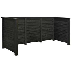 Plus Danmark Containerscherm vuren | Plank zwart geimpregneerd 97 x 294 x 108 cm