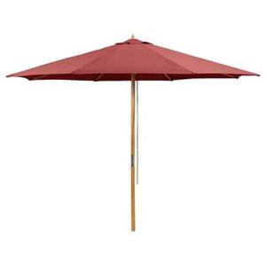 Le Sud houtstok parasol Tropical - rood - Ø300 cm