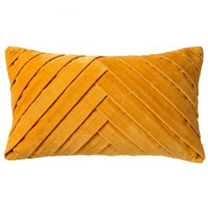 Dutch Decor  FEMM - Sierkussen velvet Golden glow 30x50 cm - geel