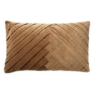 Dutch Decor  FEMM - Sierkussen velvet Tobacco Brown 30x50 cm - bruin