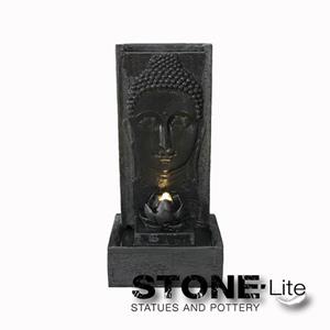 Buitengewoon de Boet Stone Lite Fontein Boeddha 40x33x81 cm