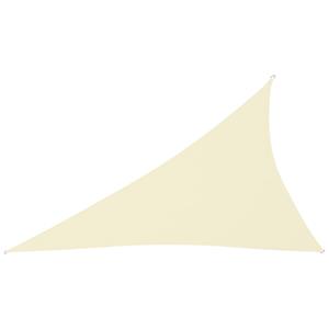 VIDAXL Sonnensegel Oxford-gewebe Dreieckig 4x5x6,4 M Cremeweiß
