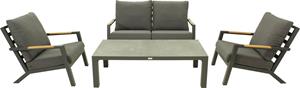 Relax Sofaset Andorra Cleveland Teak 4-delig - Matt Royal Grey