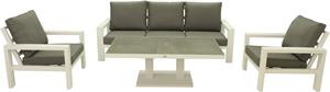 Relax Sofaset Monaco Prato 4-delig Light Grey - Matt White