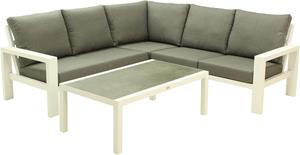 Relax Loungeset Monaco Andorra 4-delig Light Grey - Matt White