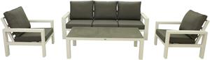 Relax Sofaset Monaco Cleveland 4-delig Light Grey - Matt White