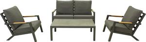 Relax Sofaset Andorra Teak 4-delig - Matt Royal Grey