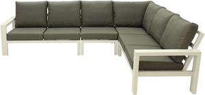 Relax Loungeset Monaco XL 4-delig Light Grey - Matt White