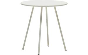 kavehome Montjoi runder Gartentisch aus Stahl mit weißem Finish ø 70 cm - Kave Home