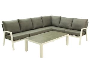 Relax Loungeset Ibiza XL Cleveland Light Grey Matt White