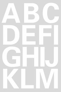 Overige merken Witte letters A-Z 25mm
