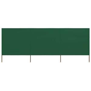 vidaxl Windscherm 3-panelen 400x160 cm stof groen
