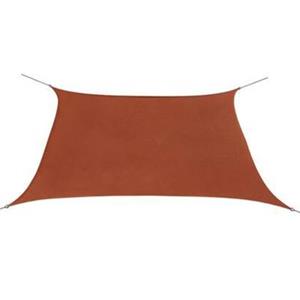 Perel - sonnensegel - quadratisch - 3.6 x 3.6 m - farbe: terracotta