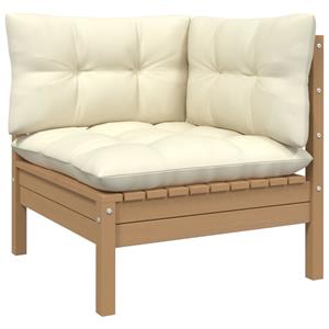 VIDAXL 5-tlg. Garten-lounge-set Mit Kissen Honigbraun Kiefernholz