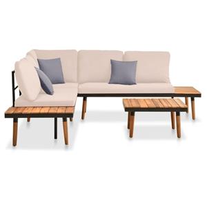 Vidaxl 4-tlg. Garten-lounge-set Mit Kissen Massivholz Akazie