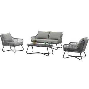 AVH-Outdoor Andros stoel bank loungeset 4 delig rope