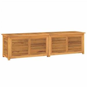 Vidaxl - Boîte de rangement jardin et sac 200x50x53 cm bois massif teck