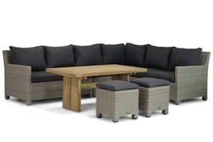 Garden Collections Lusso/Brighton 140 cm dining loungeset 7-delig