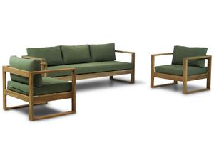 Garden Collections Newbury stoel-bank loungeset 3-delig