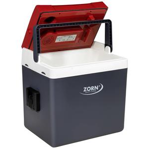ZORN Cooler Z 26 LNE PX Koelbox en verwarmingsbox Energielabel: E (A - G) Thermo-elektrisch 230 V, 12 V Wit-rood, Grijs 25 l