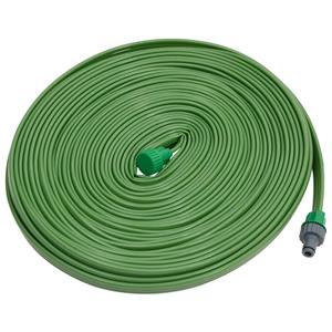vidaXL Sproeislang 3-pijps PVC 15 m groen