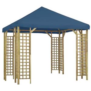 VIDAXL Pavillon 3 X 3 M Blau