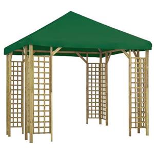 VIDAXL Pavillon 3 X 3 M Grün